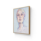 Maleriet leveres med sveveramme