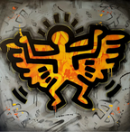 Detaljebilde av kunstverket Angel. 