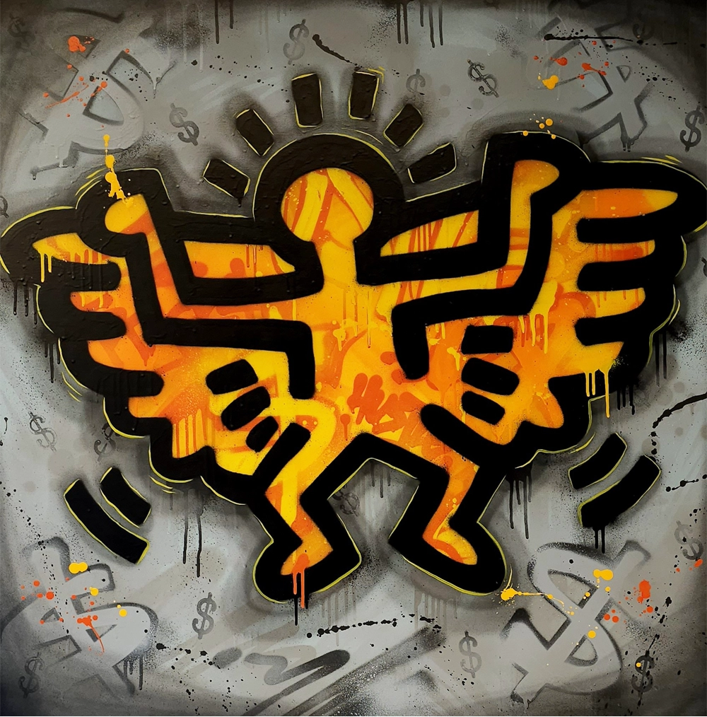 Detaljebilde av kunstverket Angel. 