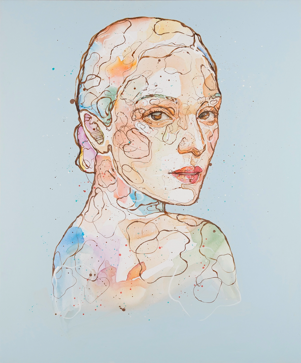 Maleriet "Anker" kommer i størrelsen 120 x 100 cm