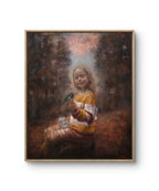 Fine art giclée trykket "Åpenbaringen" av den norske kunstneren Bjørge Rødfjell, signert og nummeret i et begrenset opplag