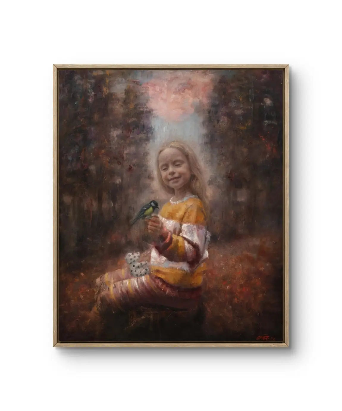 Fine art giclée trykket "Åpenbaringen" av den norske kunstneren Bjørge Rødfjell, signert og nummeret i et begrenset opplag