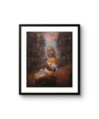 Kunsttrykket "Åpenbaringen" kommer på kunstpapir i to ulike størrelser. 