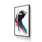 Kunstverket leveres med sort ramme. 