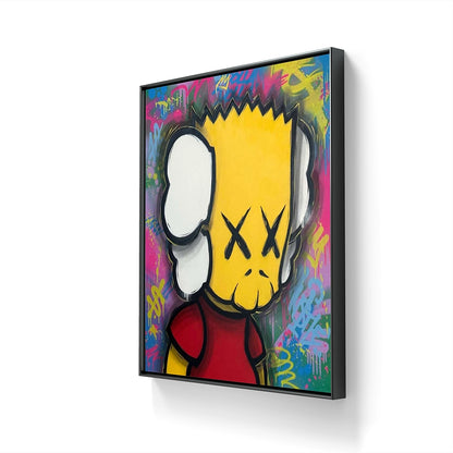 Kunstverket Bart er laget med spray på lerret