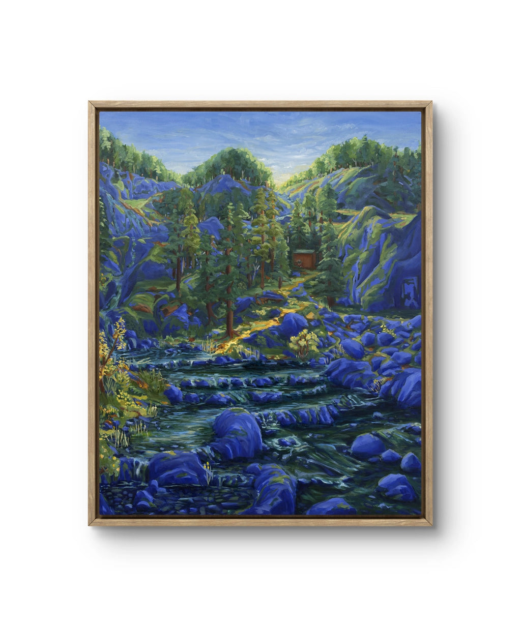 Maleriet "Bråkete stillhet" av den norske samtidskunstneren Sebastian Slotte