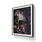 Budbringeren trykk innrammet med glass. 