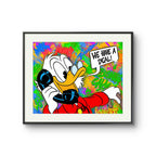 Business Call og flere kunsttrykk av Salke kan ses i galleri M35 på Tjuvholmen. 