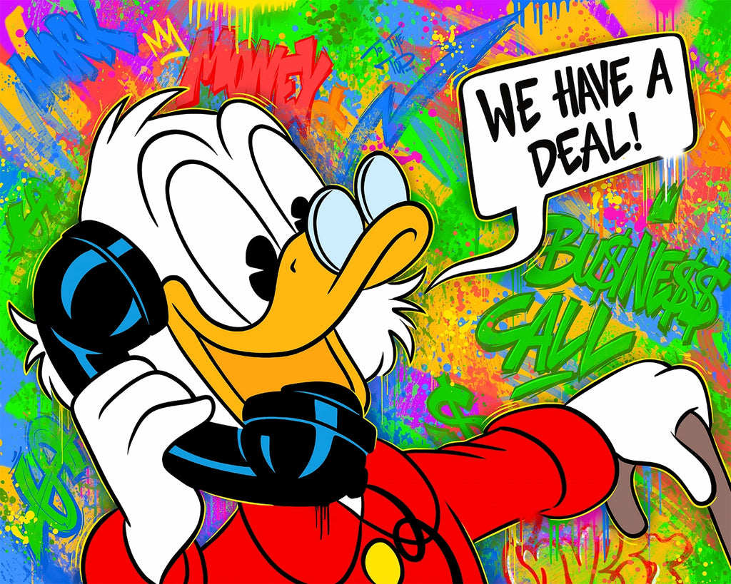 Detaljebilde av kunsttrykket Business Call av Salke