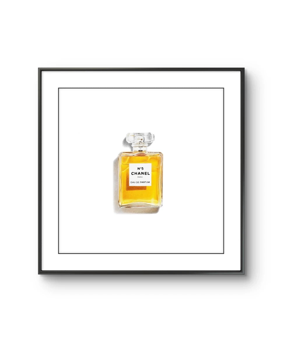 Fine art kunsttrykket "Chanel No5" av den norske kunstnere Kristoffer Ask Hansen