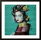 Trykket "Changseig" av samtidskunstneren Findac kommer i størrelsen 32 x 32 cm med ramme.