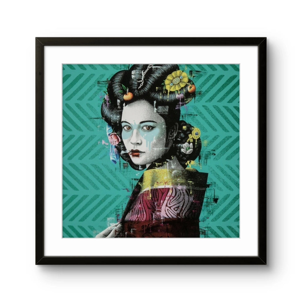 Trykket "Changseig" av samtidskunstneren Findac.