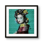 Trykket "Changseig" av samtidskunstneren Findac.