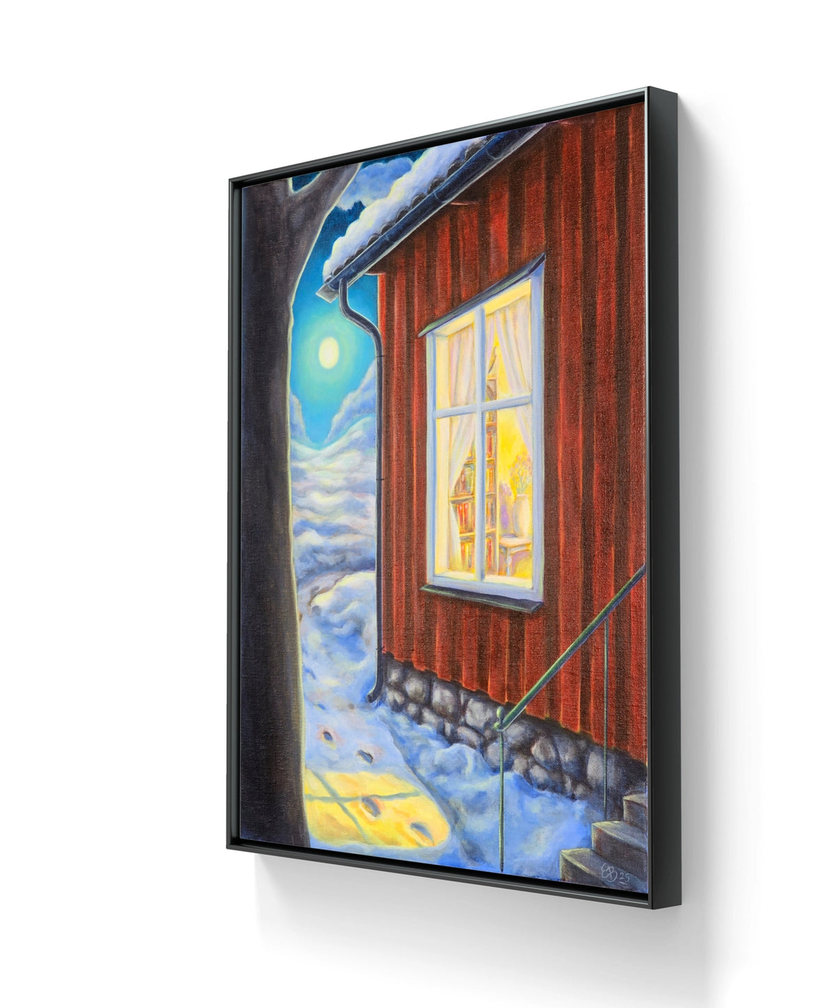 Maleriet "Døra er åpen" kommer i størrelse 50 x 40 cm. 