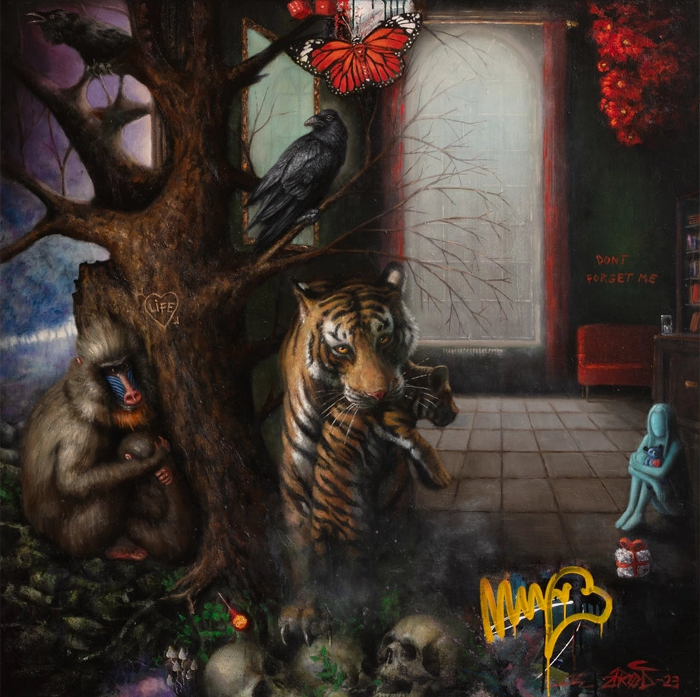 Kunstverket er et oljemaleri