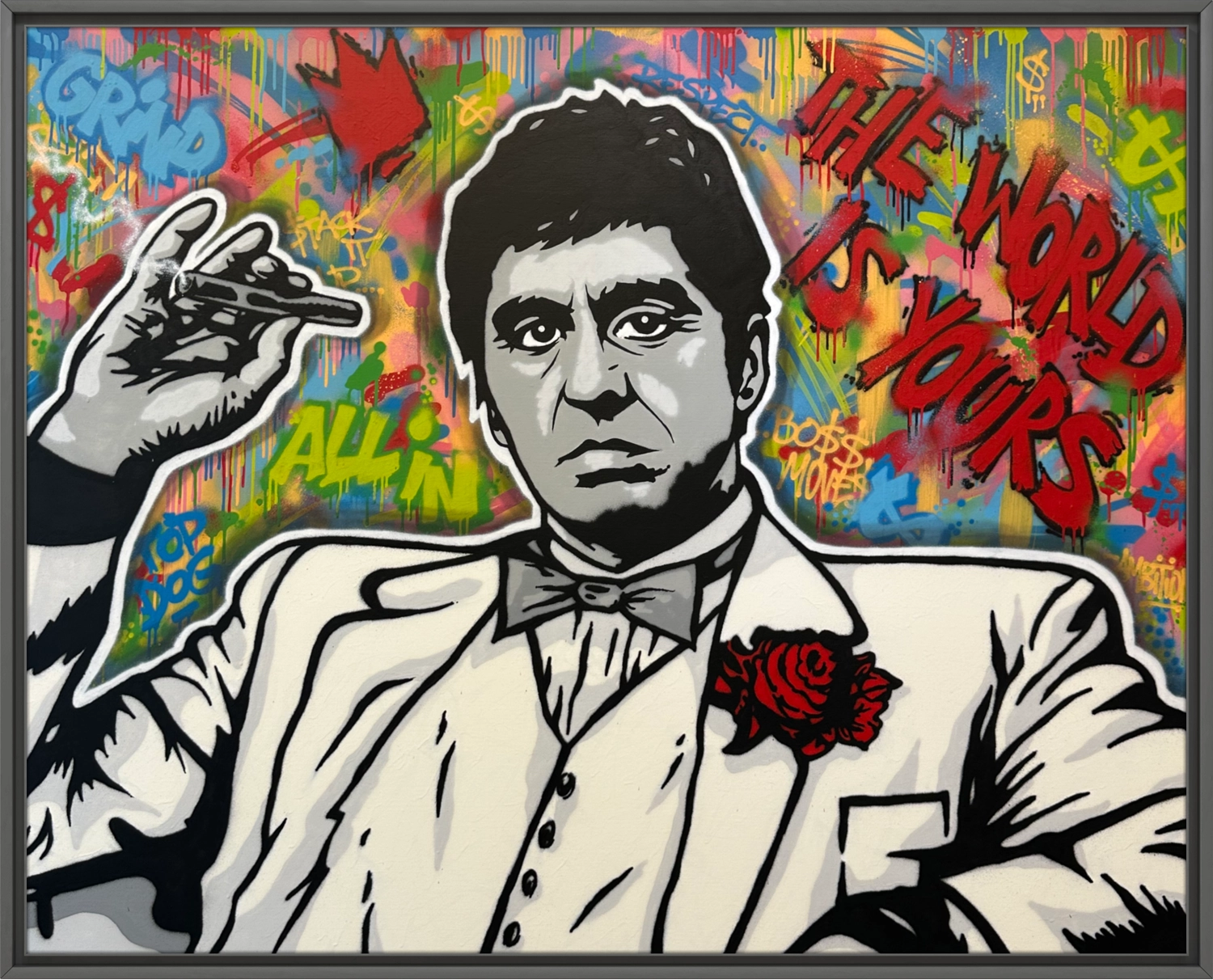 Detaljebilde av Kunstverket "Earned, Not given" av den norske kunstneren Salke1