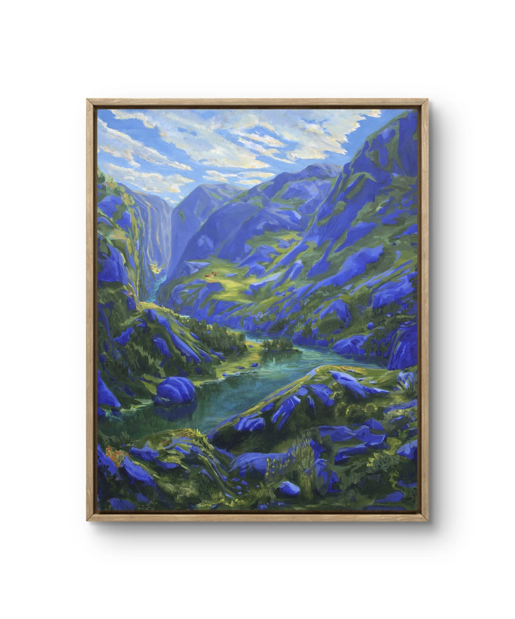 Maleriet "Ekkoets nabo" av den norske samtidskunstneren Sebastian Slotte