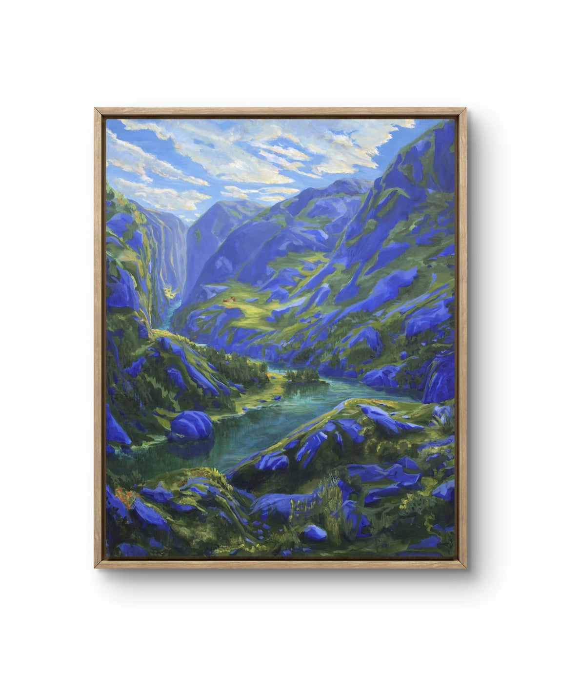 Maleriet "Ekkoets nabo" av den norske samtidskunstneren Sebastian Slotte