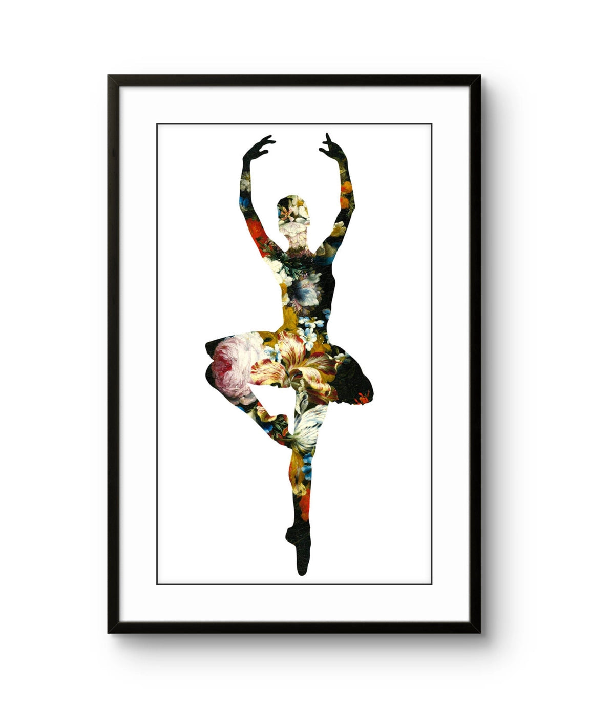 Fine art trykket "En dedans pirouette avec de fleurs" av den amerikanske pop art kunstneren Agent x. Signert og nummeret i et begrenset opplag.