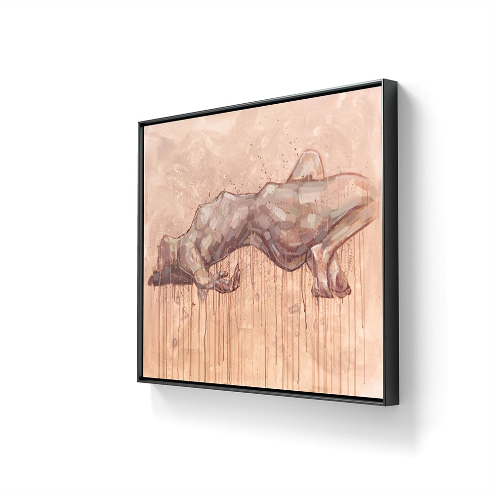 Trykket på lerret leveres med sveveramme