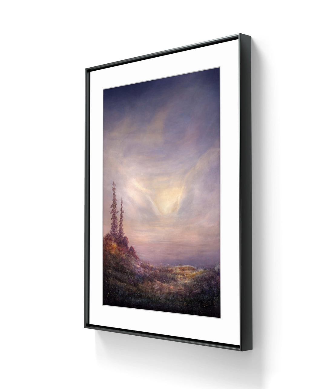 Kunsttrykket "Escapism" leveres uten innramming, men vi hjelper deg med det. 