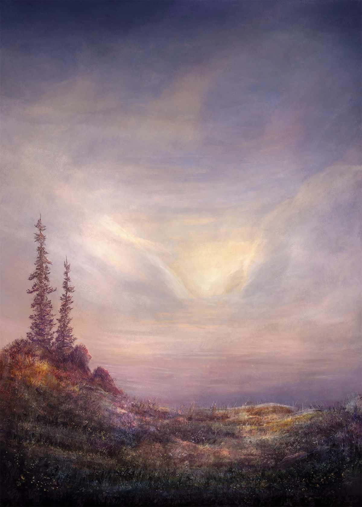 Detaljebilde av kunsttrykket "Escapism" av Kim Brarud
