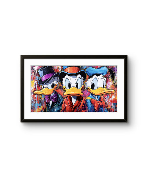 DGA kunsttrykket "Feather of Fortune" av den norske graffitikunstneren Salke1, signert og nummerert i begrenset opplag