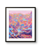 Kunsttrykket "Fjellsymfoni" kommer i størrelsen 60 x 50 cm.