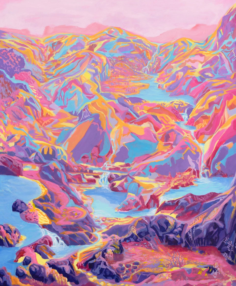 Detaljebilde av kunsttrykket "Fjellsymfoni" 