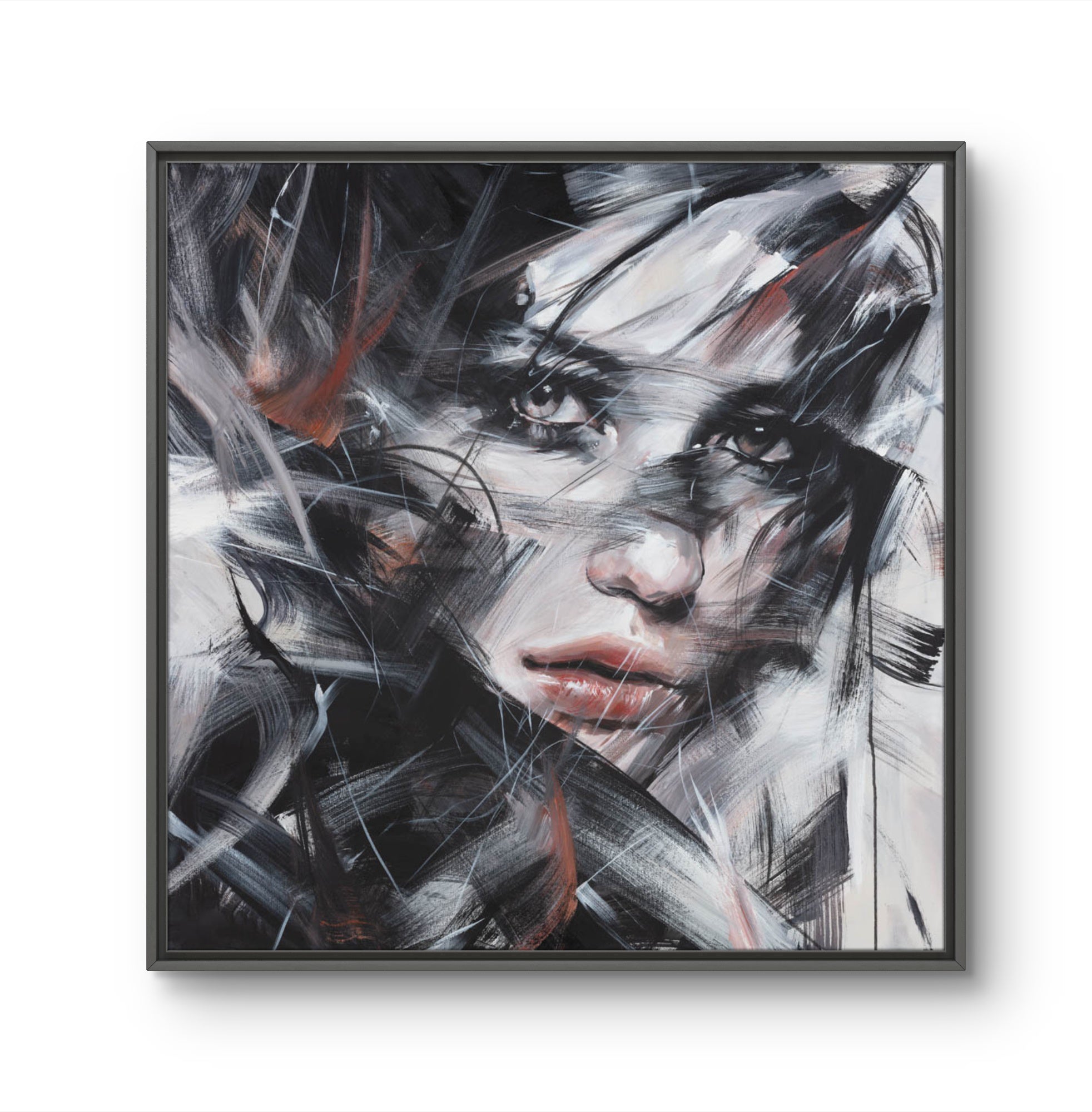 Maleriet "Flicker of hope" av den norske kunstneren Laila Maria Mæland