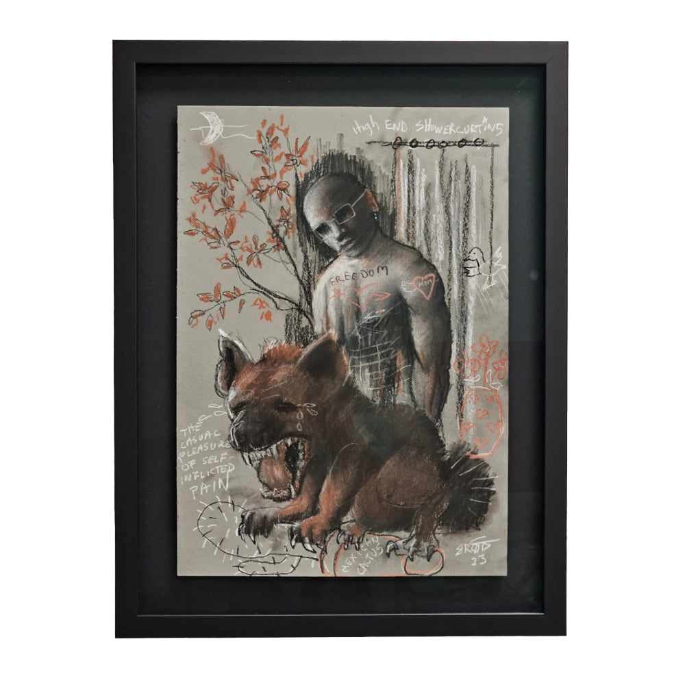 Kunstverket Freedom av Bjørge Rødfjell Innrammet