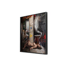 Trykket kommer i en versjon på lerret, denne er også håndkolorert av kunstneren.