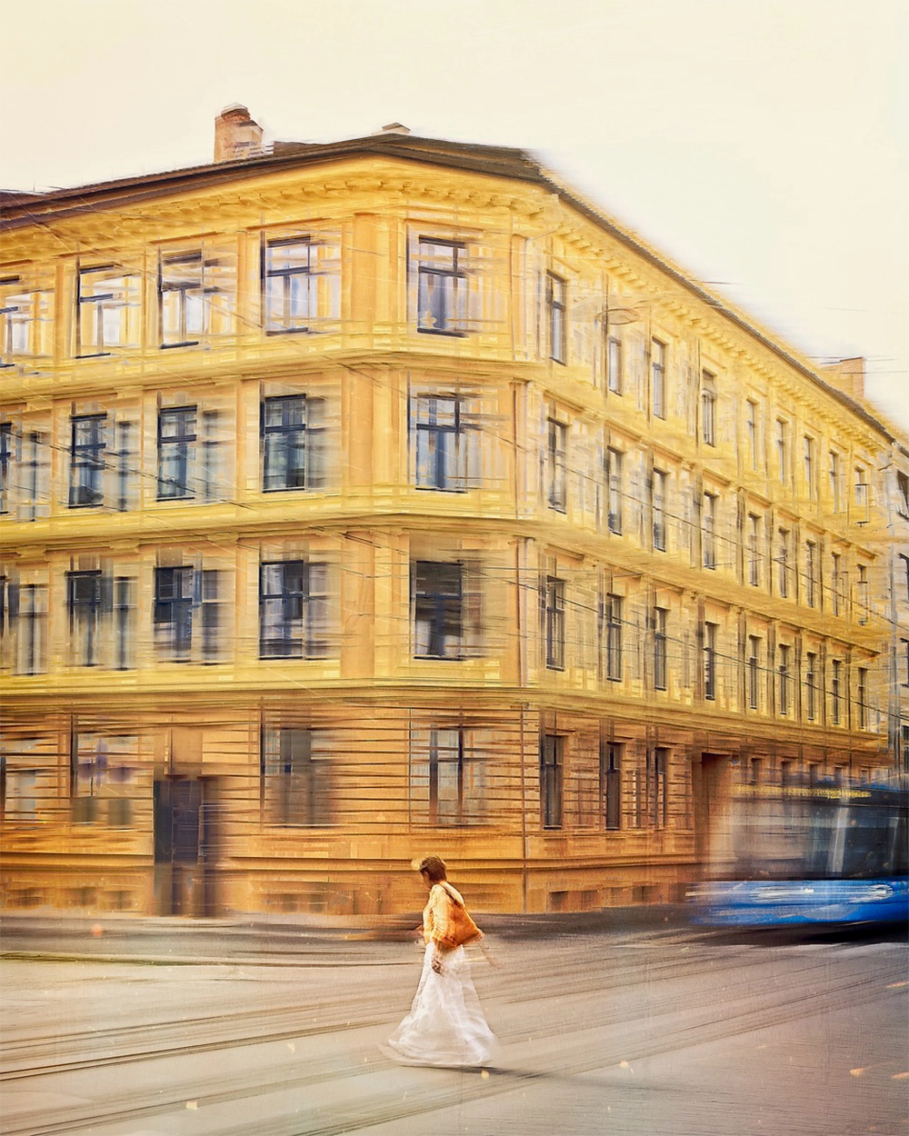 Detaljebilde av fotokunsttrykket "Frogner Passage" av fotografen Douglas Carr