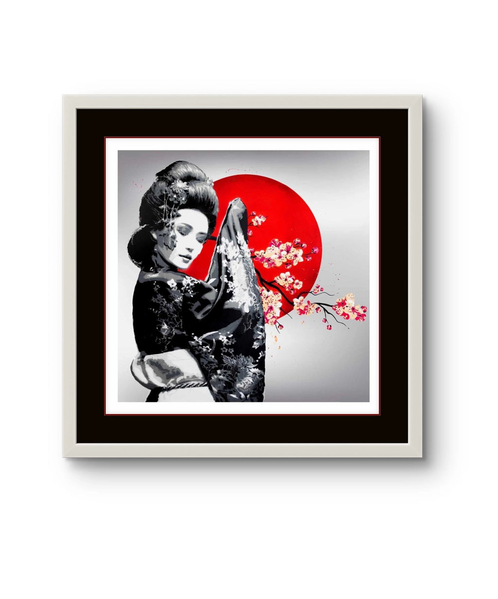 Kunsttrykket "Geisha" av gatekunstneren Alessio B.