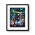 Fine art giclée trykket "Guiding Lights" av den norske kunstneren Erik Bergan, signert og nummerert i et begrenset opplag.