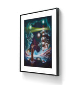 Kunsttrykket "Guiding Lights" kommer i størrelsen 41 x 51 cm