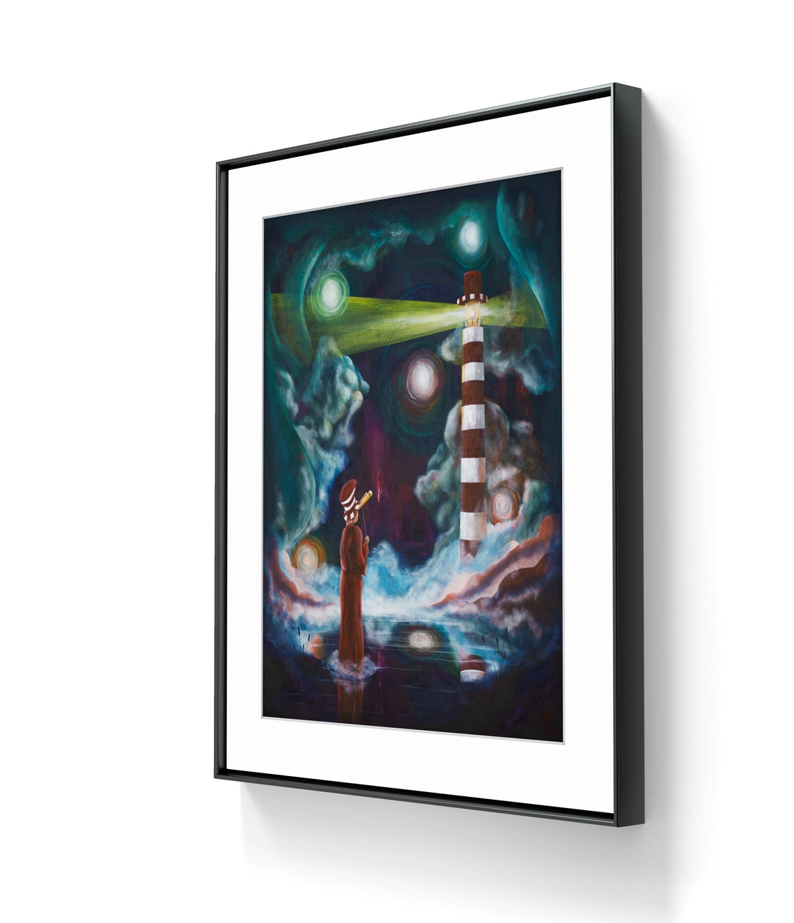 Kunsttrykket "Guiding Lights" kommer i størrelsen 41 x 51 cm