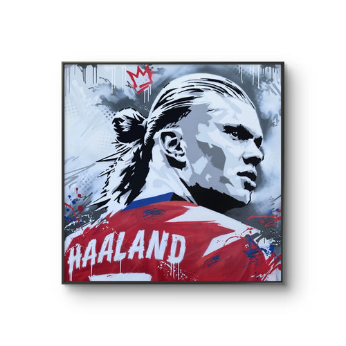 Fine art giclée trykket "Haaland" av den norske graffitikunstneren Salke1