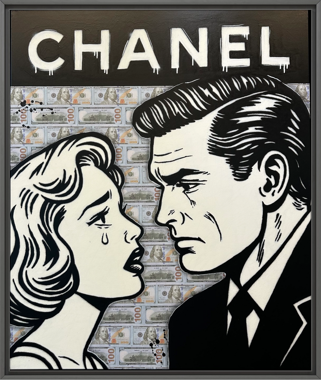 Detaljebilde av maleriet "Happy wife, Happy Life" av Salke1