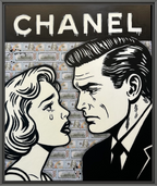 Detaljebilde av maleriet "Happy wife, Happy Life" av Salke1