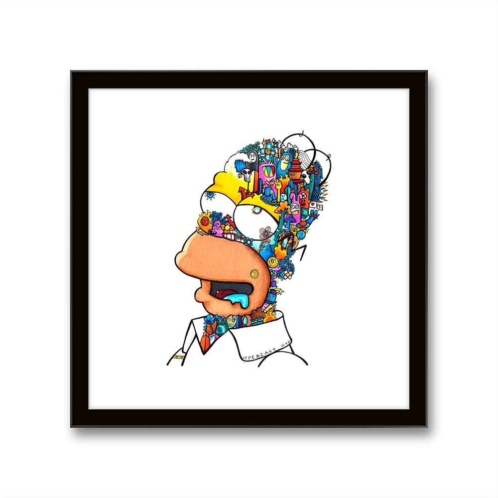 Kunstverket Homer x Doodle er laget av Pancx