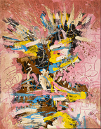 Kunsttrykket "I, I’ll be king" av den norske samtidskunstneren Stian Borgen