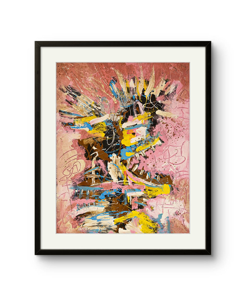 Kunsttrykket "I, I’ll be king" er signert og nummeret i et begrenset opplag på 50 stk. 