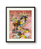 Kunsttrykket "I, I’ll be king" er signert og nummeret i et begrenset opplag på 50 stk. 