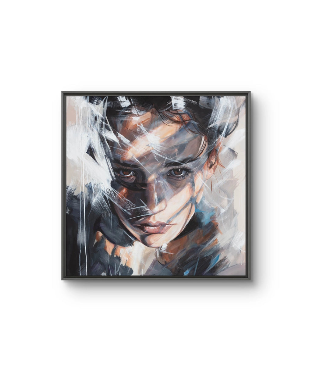 Laila Maria Mæland signerer og nummerer kunsttrykket "I already know"