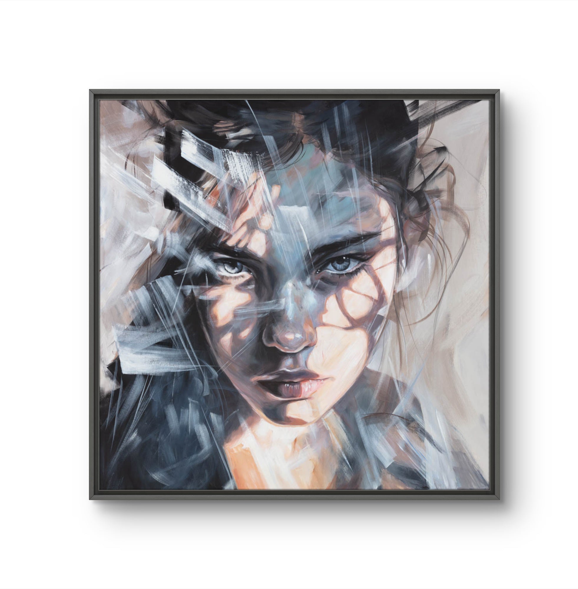 Maleriet "I’m watching you" av den norske samtidskunstneren Laila Maria Mæland