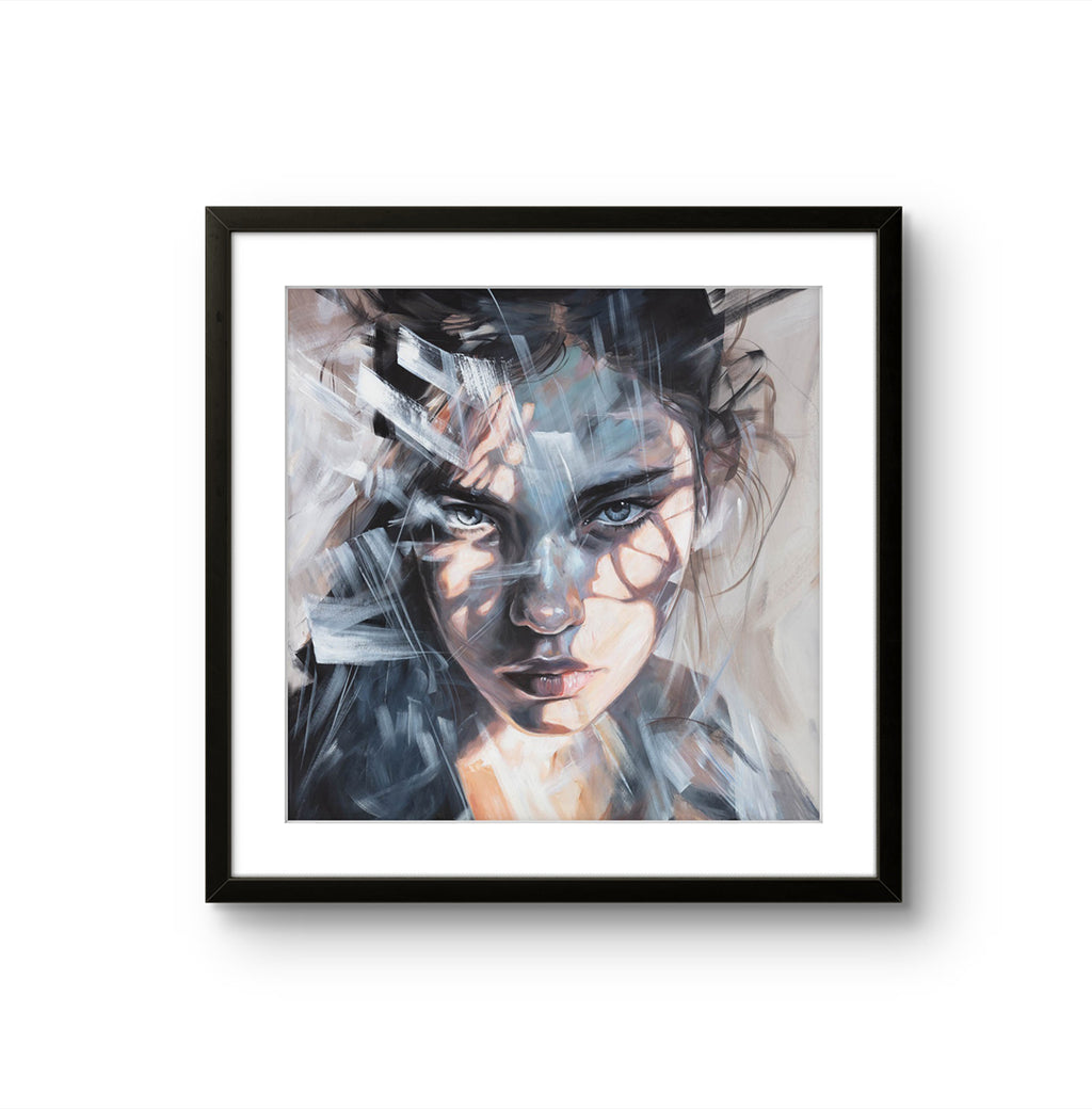 Fine art giclée trykket "I’m watching you" av den norske kunstneren Laila Maria Mæland