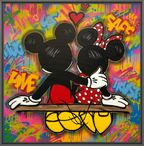 Kunstverket "In This Together" er laget med spray på lerret.