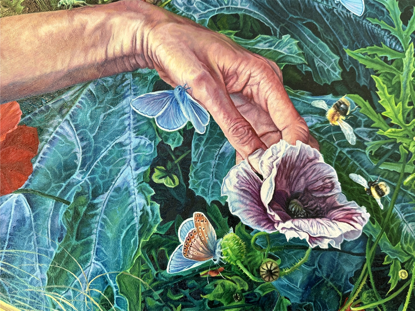 Detaljene i oljemaleriene til Kasia er er svært høye.