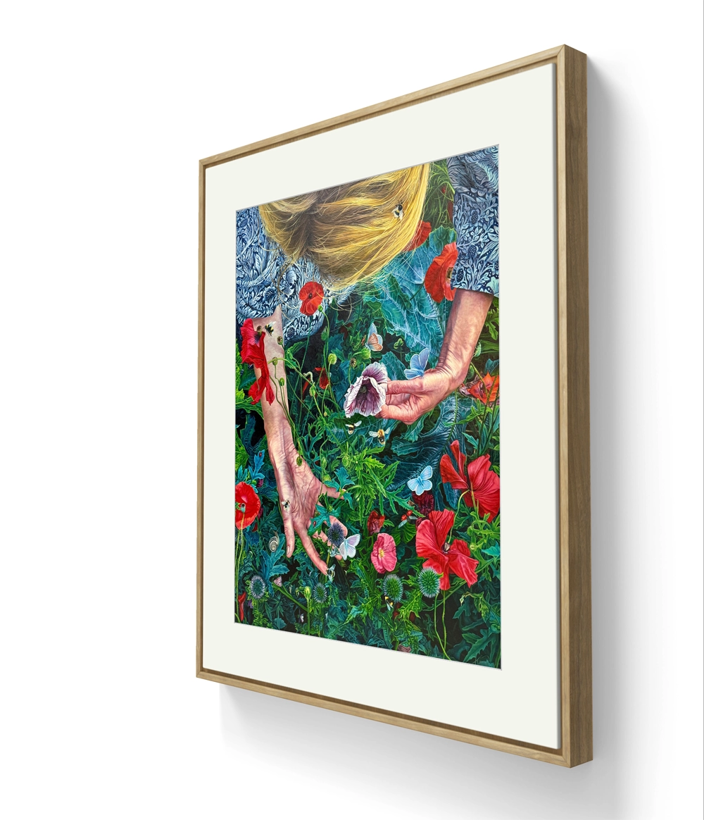 Trykket kommer i tre ulike størrelser, to på kunstpapir og en på lerret. 